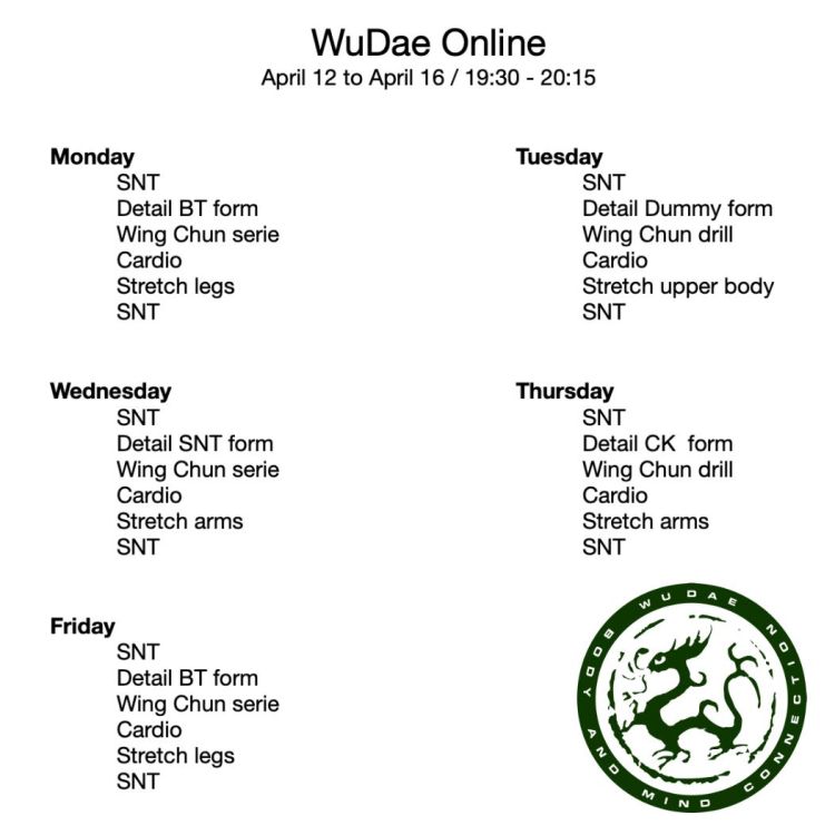 Online timetable week 15!